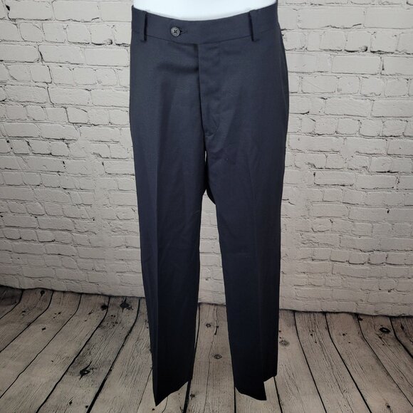 Joseph Abboud Navy 100% Wool Full Suit 2 Piece Blazer Pants USA 38S/W32 (32x29) - Picture 8 of 16